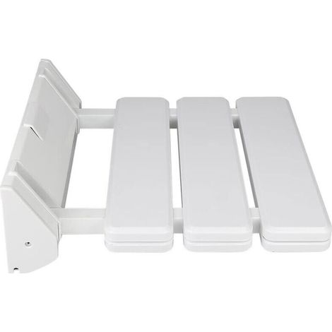 Siège de Douche Mural Repliable/Rabattable Salle de Bain,Planche pour Baignoire orthopédique Siège de Bain antidérapant Poids,Tabouret de Douche Ergonomique Pieds(33 32 5 cm (Blanc))