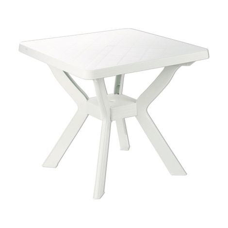 TAVOLI RESINA NILO BIANCHI 80X80