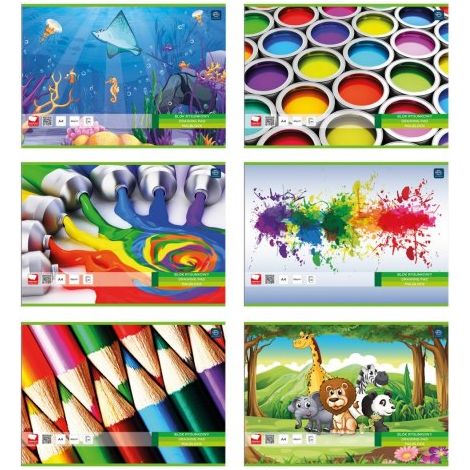 Bloc de dibujo Interdruk A4 de 20 hojas: ¡Crea tus obras maestras con colores maravillosos