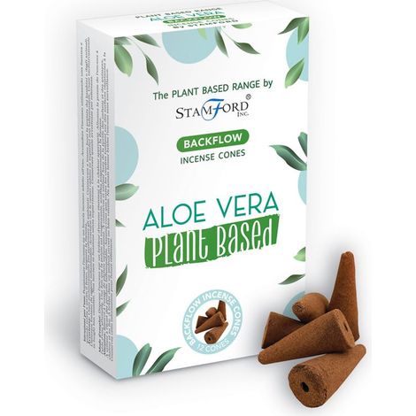 Cônes d'encens à reflux à base de plantes - Aloe Vera- Vendu par 1