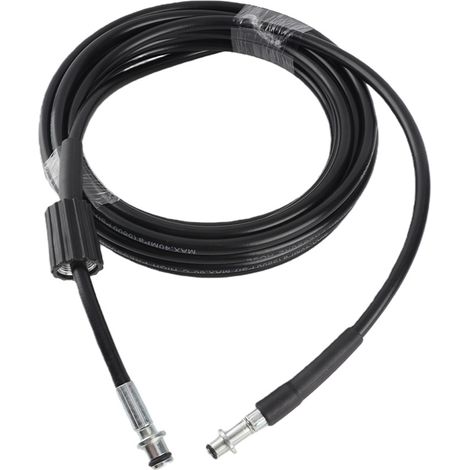 Manguera de repuesto negra para hidrolimpiadora, 8 m, 5800 PSI, para lavado de coches. (1/5)