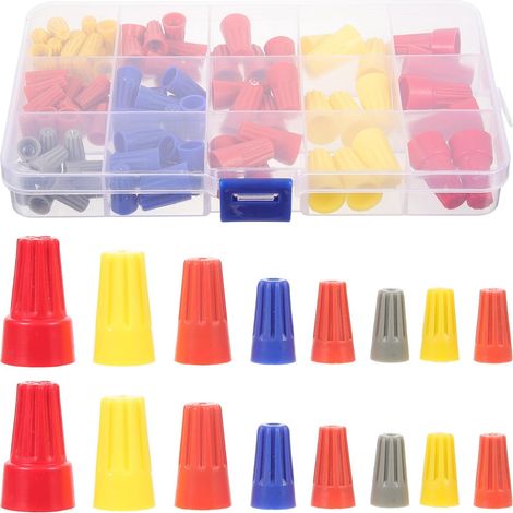 Écrous à Ressort Isolation sans Outil 102 Pièces en Plastique pour Connexion Filaire pour Projets Home Cinéma et Câblage Haut-parleur (1/5)