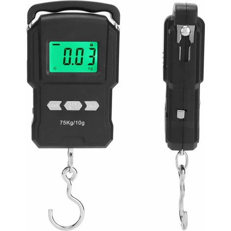 Balance électronique portable avec ruban de mesure et écran LCD, pèse jusqu'à 75kg pour usage domestique (1/5)