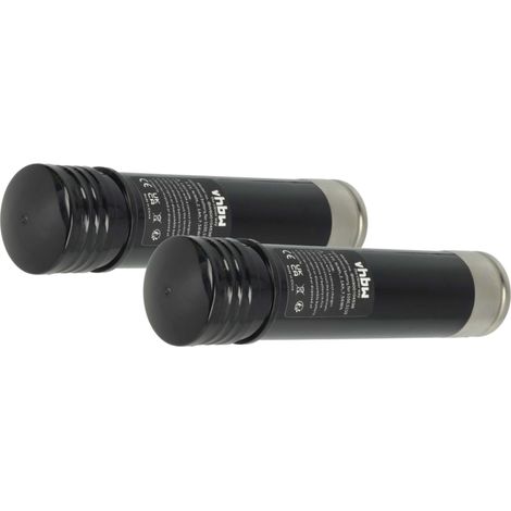 vhbw 2x Akku kompatibel mit Black & Decker Versapak VP100, VP110, VP130, VP130K Elektrowerkzeug (2100 mAh, NiMH, 3,6 V)