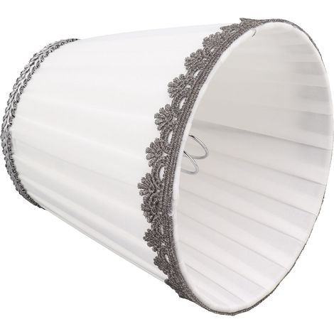 Lot de 6 petits abat-jour à pince en tissu, style moderne et épuré, pour ampoule E14. (1/5)