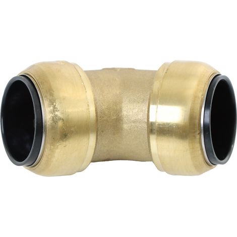 ELMAG Winkel Steckverbinder Messing SharkBite für Rohr 28 mm, 45° (1/2)
