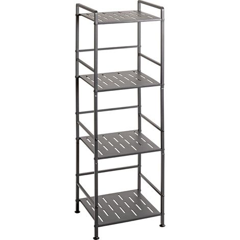 Étagère Design 4 Niveaux "Ombre" 106cm Anthracite (1/5)