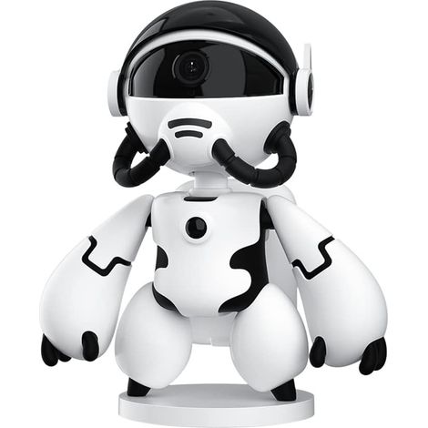 1080P Robot Astronaute SéCurité à Domicile Webcam IP Wifi CaméRa de SéCurité Sans avec Vision Nocturne RéDuction Du Bruit (Blanc) (1/5)