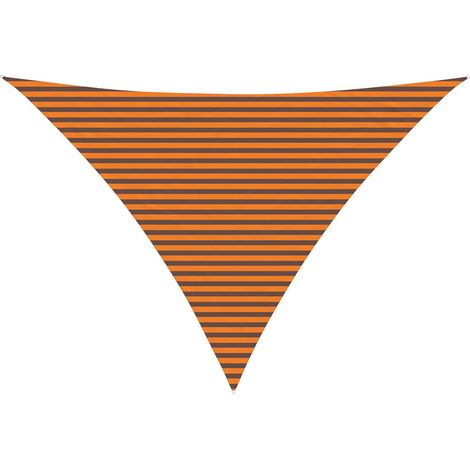Sonnensegel Orange und Braun 5 x 5 x 6 m 100 % Polyester Oxford vidaXL