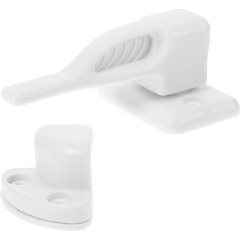 Loquet de porte placard camping, car en nylon blanc (1/5)