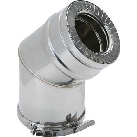 Coude a 45° duoten inox316/i304 130-180 - TEN