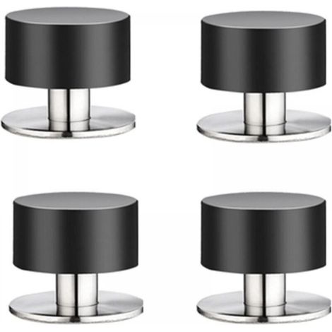 Set of 4 self-adhesive rubber doorstops, for wall mounting, ideal for soundproofing your home, office, and patio. (1/5)