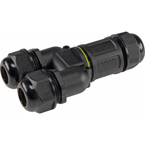 Kabelverbinder Y-Form, IP68, 230V für Kabel Ø 6-11mm, Schraubanschluss (1/5)