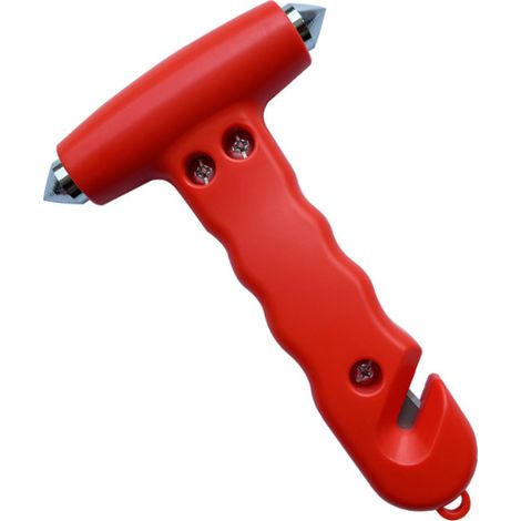 Marteau de sécurité 2 en 1 pour voiture, sans base, marteau d'urgence, marteau d'évacuation d'incendie, brise-vitre de voiture-AquaForge (1/3)