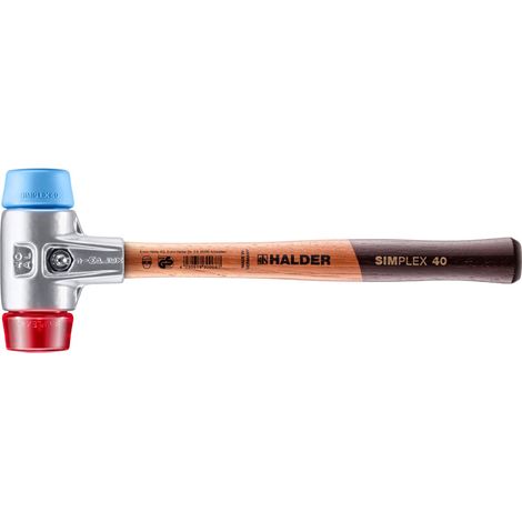 Hammer HALDER SIMPLEX TPE weich / Kunststoff mit Aluminiumgehäuse und Holzstiel - D=40 mm - 3116.040 (1/5)