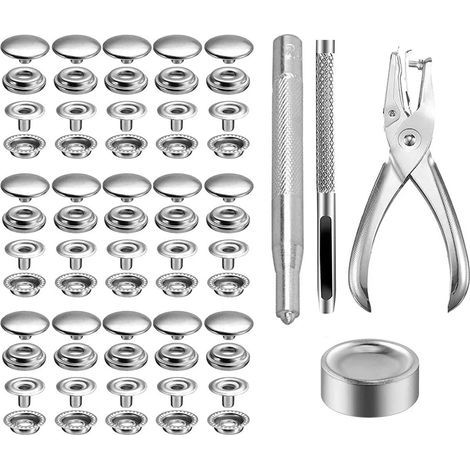 Ensemble de 200 agrafes en acier inoxydable avec fixation d'outils et de coudre les pinces, 15mm, multicolore (1/5)