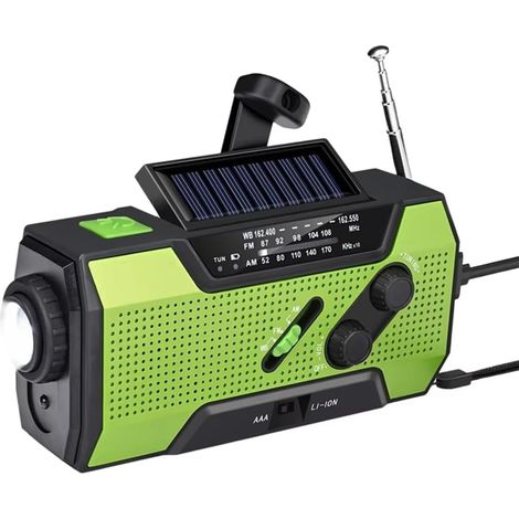 Radio Météorologique d'urgence Chand Crank Solaire Propulsé avec (1/5)