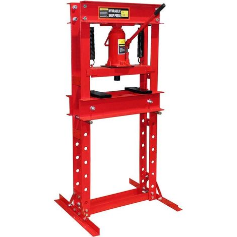 Presse d'atelier hydraulique de 30 tonnes Rouge (1/2)