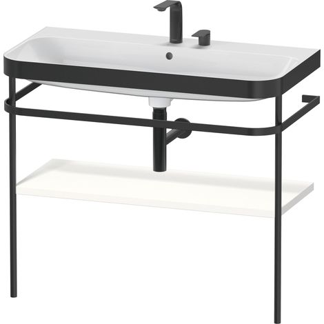 Duravit Happy D.2 Plus c-bonded Set mit Metallkonsole, 975x490mm,