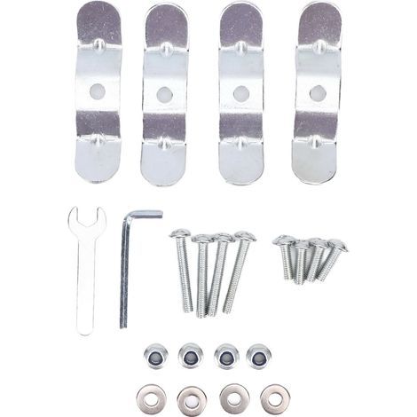 Attaches de fixation rétractable et mécanisme d'attache de sécurité pour moto, barre de Support de verrouillage à vis de coffre, vis de queue de moto, ensemble de matériel de montage (1/5)