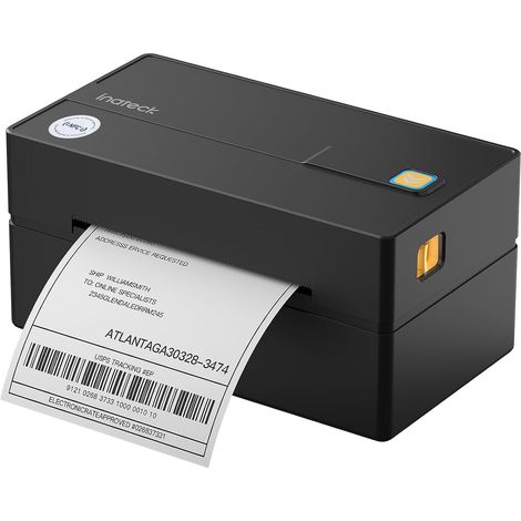 4x6 Wireless Mobile Thermal Label Printer for Shipping Package Compatible with iPhone, Android, iPad, Windows, MacOS, Chrome, USPS (Black) (1/5)