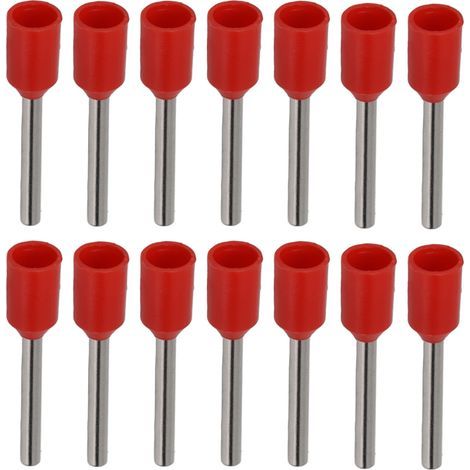 1000 Stück isolierte Aderendhülsen, Stift-Crimpverbinder aus Kupfer für AWG 22 Elektrokabel E0510 (1/5)