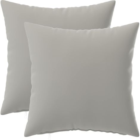 vidaXL Federa 2 pcs HEERLEN Grigio 30 x 30 cm Poliestere