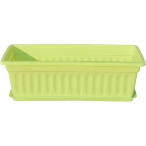Pot de fleurs rectangulaire multifonctionnel avec trou de drainage (1/5)