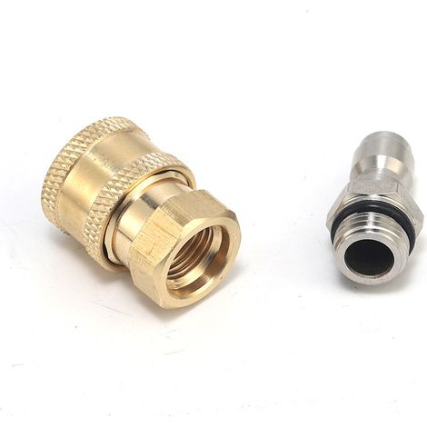 Anschlüsse für Hochdruck-Sprühdüsen, M14-Gewinde, 1/4"-Schnellkupplung, Schlauchverbindungsteile, Anschlüsse für Schaumflaschen (Schnellkupplung für Pistolenkopf) (1/5)