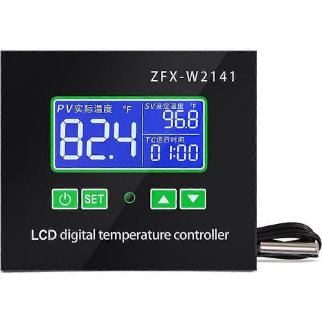 ZFX-W2141 AC 220V LED-Digitalthermostat mit Temperaturregler für Inkubation und Timer. Steuerrelais. (1/5)