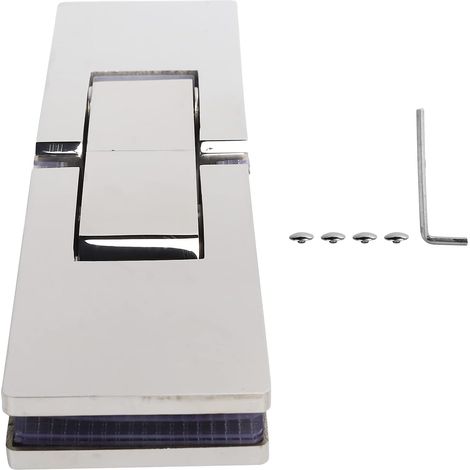 Pince de fixation pour porte salle bain en acier inoxydable (1/5)