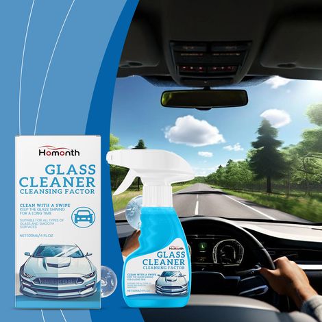 Autoglasreiniger, Scheibenentfetter, Entfeuchter, Regenschutz, Entkalker und wasserabweisend – 120 ml -- BIEMMEDUE (1/5)
