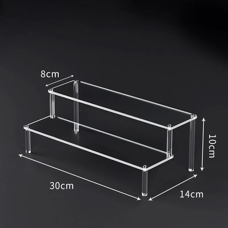 (D5208-3008-2T) Présentoirs en acrylique transparents pour figurines en argile, présentoir à desserts, présentoir à parfums, vitrine W-10 (1/5)