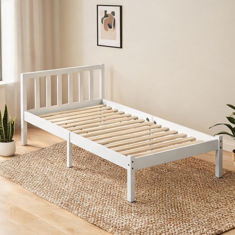 Canapé convertible coloris blanc en kiefernholz 208 x 96 x 70 cm (1/5)