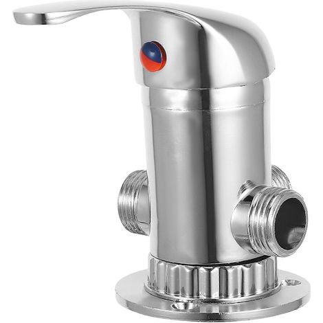 Mitigeur thermostatique de salle de bain avec vanne de contrôle d'eau chaude/froide à 3 voies (1/5)