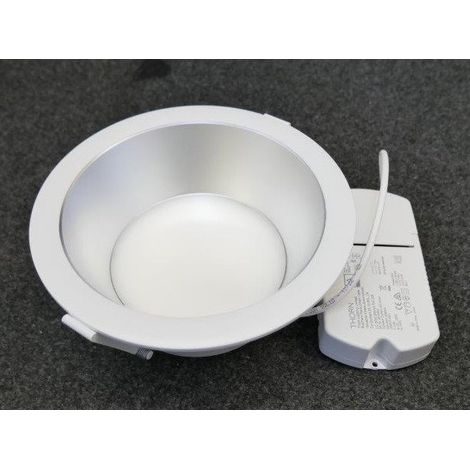 Plafonnier encastré LED 13.2W blanc fixe Ø 220x94mm 3000K 1370lm 80° non-dimmable alim 230V downlight IP20 Chalice THORN (1/5)