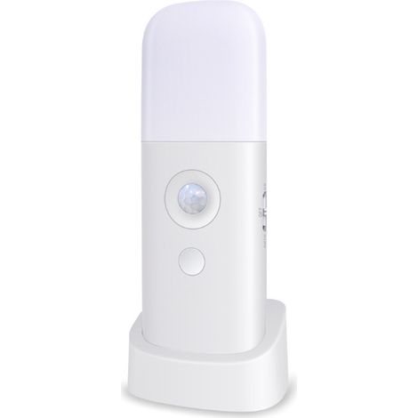 Veilleuse à détecteur de mouvement, veilleuse à intensité variable, lampe rechargeable sur batterie, lampe portable à détecteur de mouvement pour chambre d'enfant, chambre à coucher, couloir (1/5)