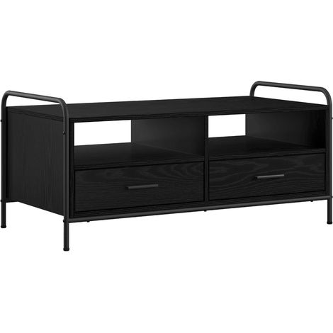 Table basse Chêne noir 99,5 x 49 x 46 cm Bois d'ingénierie – table de salon (1/5)