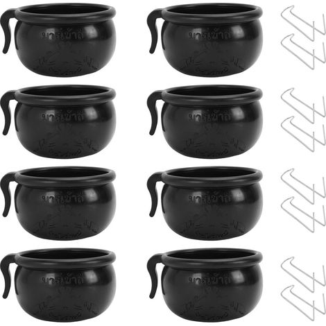 Gobelets d'abreuvoir pour poulet, bol de volaille épais, plat alimentaire pour la gestion, 8 pièces (1/5)