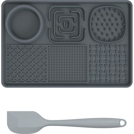 Silicone Slow Feeder Lick Mat avec aspiration pour chat de petit chien, tapis de nourriture puzzle, aliments à alimentation lente (1/5)