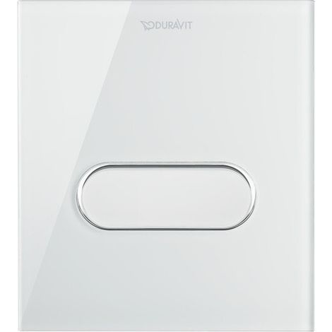 Plaque de déclenchement DURASYSTEM A1 140.5x157mm pour urinoir, plastique blanc