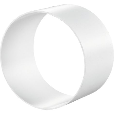 Connettore per tubo Ø 100 mm per tubo di ventilazione rotondo in plastica tubo di ventilazione, raccordo per tubi rotondi in PVC, connettore per tubo di ventilazione, condotto in plastica ABS, bianco (1/5)