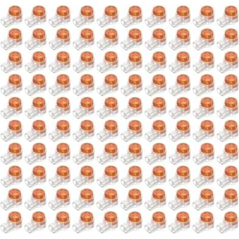 100pcs Scotchlok UY connecteur étanche, connecteurs de câble remplis de résine pinces de connexion pour jardin et extérieur robot tondeuse à gazon-- (1/5)