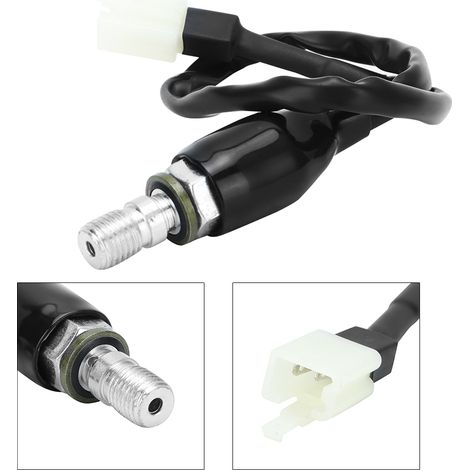 M10x1.25 Flexible Oil Hose for Motorcycle Hydraulic Pump Rear Brake Light Switch Line - Universal Fit (01) (1/4)