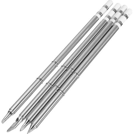 4 Stück T12 Lötspitzen, weiß, hell [T12-K T12-B T12-BC2 T12-d24 je] (1/4)