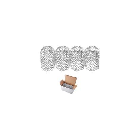 4 Pièces Accessoire pour gouttière,Gardes de Gouttière en Métal Tamis de Filtre,Extensible Crépine de pour Descente de Gouttière Accessoires (1/4)