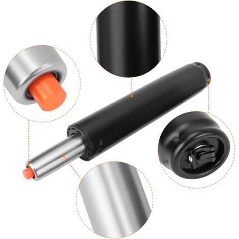 ® Vérin à gaz, 31-45 cm vérin à gaz de remplacement en acier inoxydable, vérin à gaz rotatif à 360 °, pour chaises de bureau