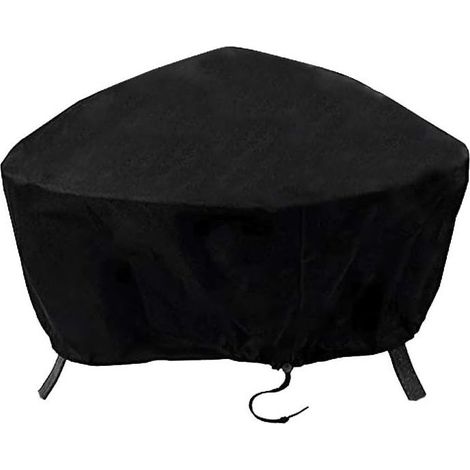 Housse de Protection pour brasero Couverture de Gril Housse Bache de Protection BBQ Couverture de Foyer Housse pour Foyer D'extérieur avec (92 x 31cm)- (1/4)