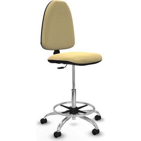 Piqueras y Crespo Taburete Aýna crema diseño minimalista