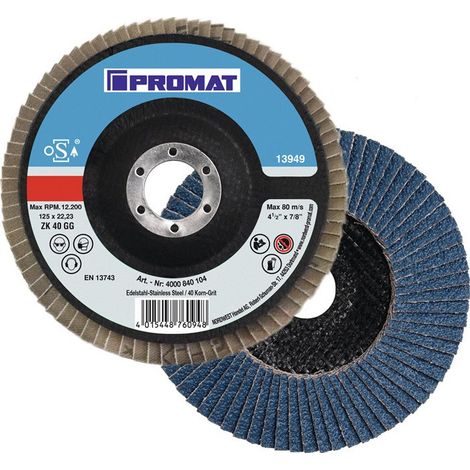 Rondella dentellata a saldare d'angolo D.115mm K.80 con.INOX ZK PROMAT (Per 10)